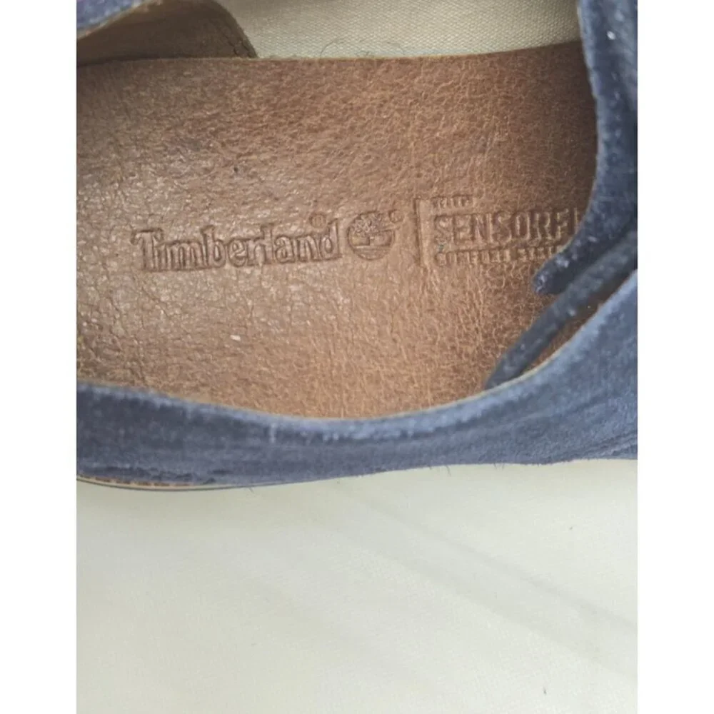 Timberland Men's Casual sensorflex oxford lace up Shoes blue Suede size 9.5